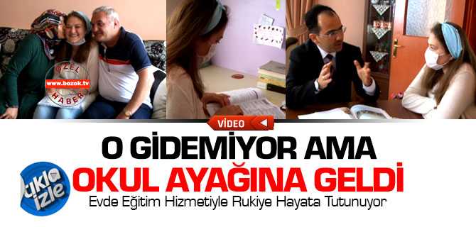 Evde Eğitim Hizmetiyle Zekiye Hayata Tutunuyor