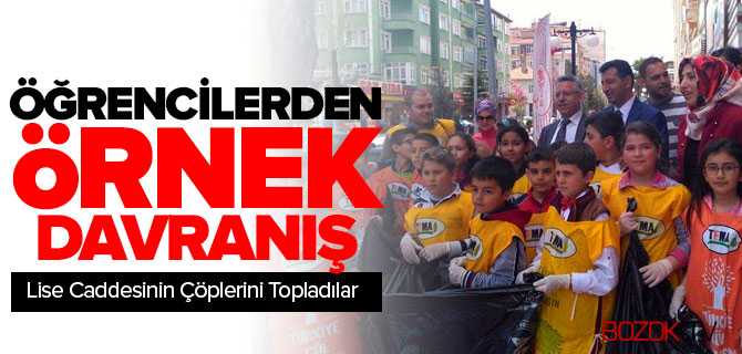 Öğrencilerden Örnek Davranış