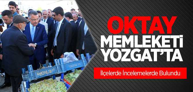Cumhurbaşkanı Yardımcısı Oktay Memleketi Yozgat'ta