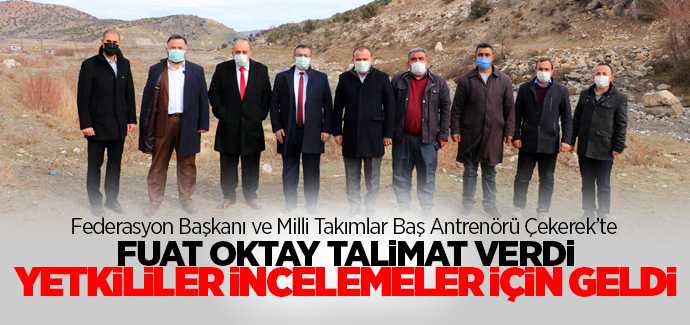 Oktay Talimat verdi Türkiye Rafting Federasyonu Başkanı  Fikret Yardımcı Çekerek'te 