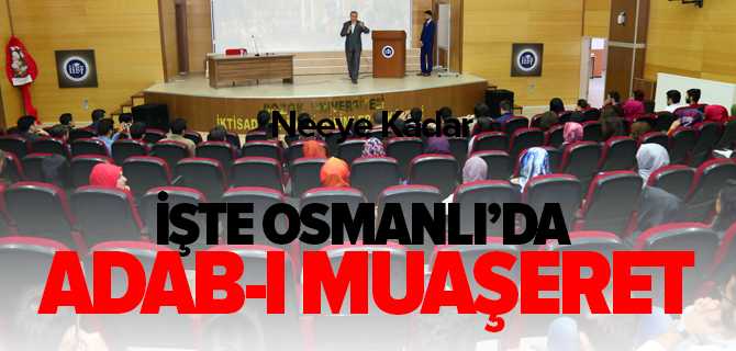 Osmanlı'da Adab-ı Muaşeret