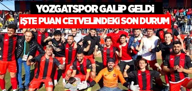 Yozgatspor Somaspor'u 2-1'le Geçti
