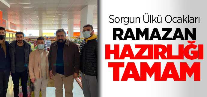 Sorgun Ülkü Ocakları ihtiyaç sahipleri için 150 adet yardım kolisi hazırladı