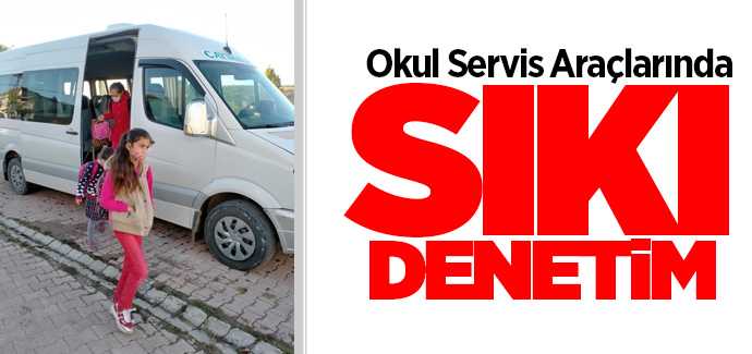 Sarıkaya'da Jandarma elipleri okul servislerini denetledi