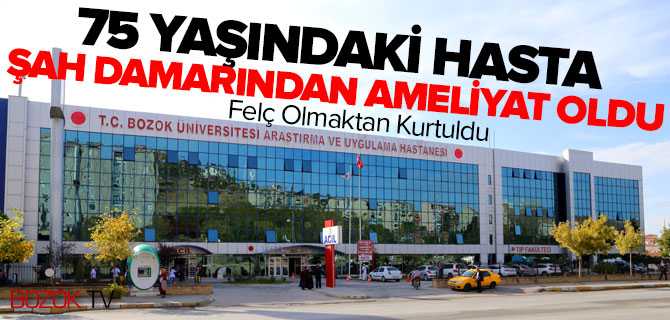 75 Yaşındaki Hasta Felç Olmaktan Kurtarıldı