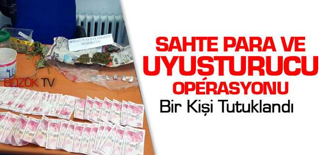 Boğazlıyanda Sahte Para ve Uyuşturucu Ele Geçirildi