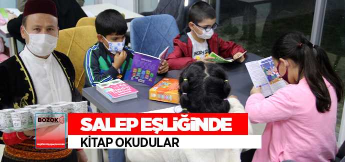 Akdağmadeni Belediyesi Kitap Okuma Etkinliği Düzenledi, katılımcılara salep ikram edildi