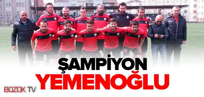 Amamtör Kümede Şampiyon Yemenoğlu