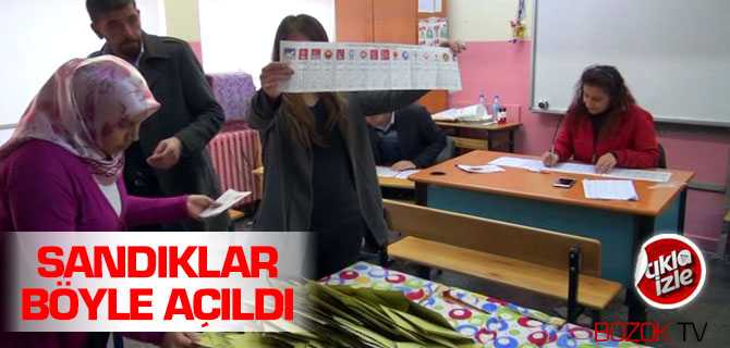 Sandıklar 17:00'da Açılmaya Başlandı