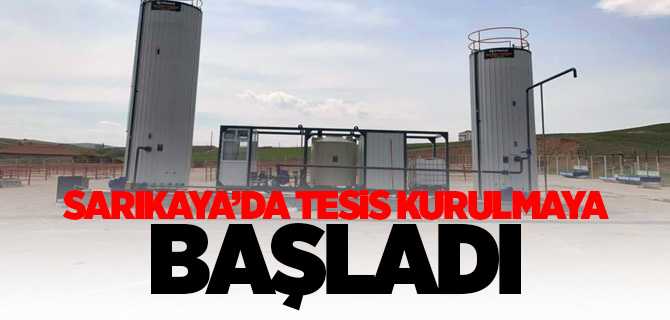 Sarıkaya Belediyesi Asfalt Emilsiyon Üretim Tesisini kurmaya başladı