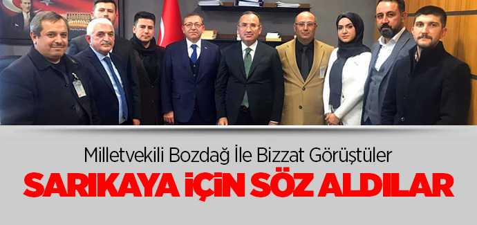 Milletvekili Bozdağ'dan Sarıkaya için söz aldılar