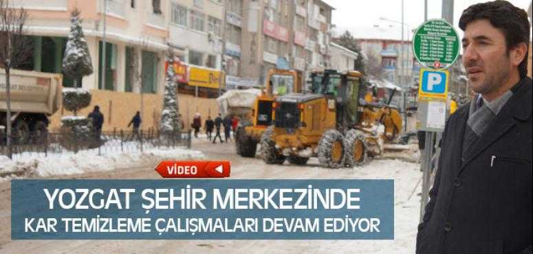 Yozgat Şehir Merkezinde Kar Temizleme Çalışmaları Devam Ediyor