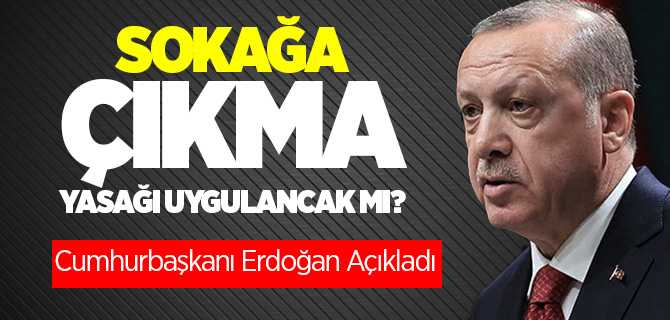 Cumhurbaşkanı Erdoğan: Bayramda 81 ilin tamamında kısıtlama uygulanacak