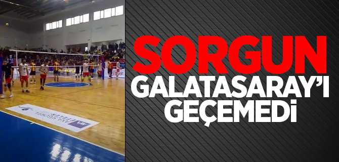 Sorgun Belediyespor Galatasaray'ı Geçemedi