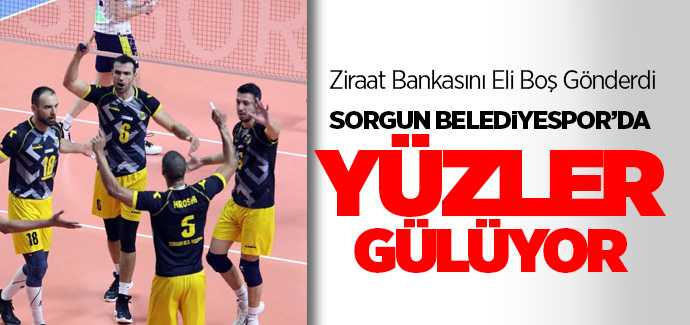 Sorgun Belediyespor Ziraat Bankasını eli boş gönderdi