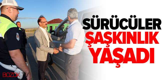 Vali Yurtnaç, Trafik Uygulamasına Katıldı
