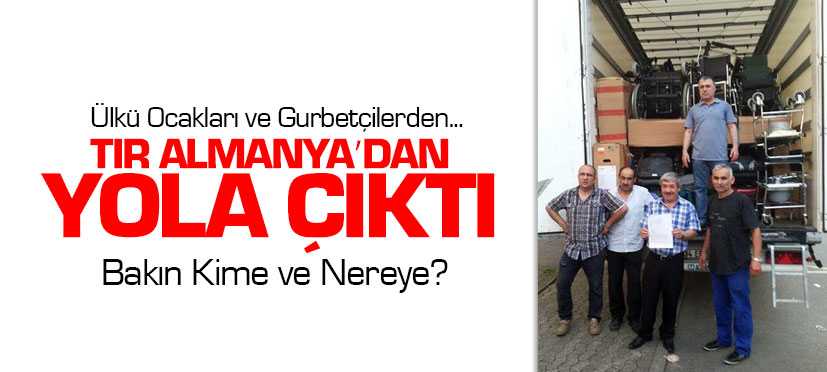 Almanyadan Ülkü Ocakları ve Gurbetçilerden Engellilere Sandalye Yardımı