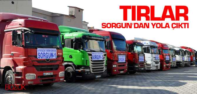 Bayırbucak Türkmenleri İçin Sorgun'dan 10 Yardım Çıktı