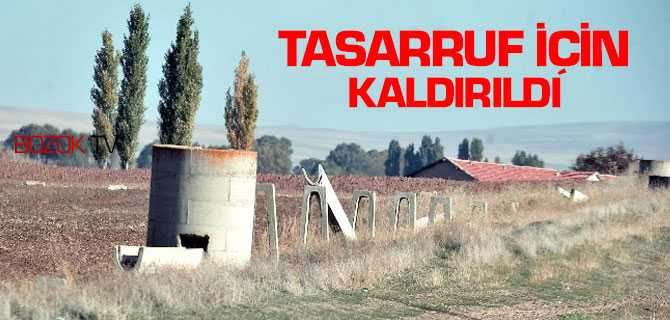 Tasarruf İçin Kaldırıldı