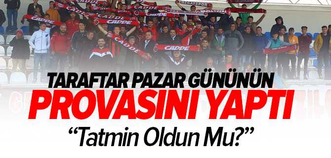 Taraftar Adeta Pazar Gününün Provasını Yaptı