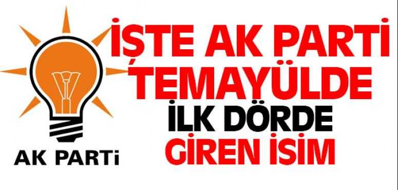Ak Parti Temayülünde İlk Dörte Giren İsim