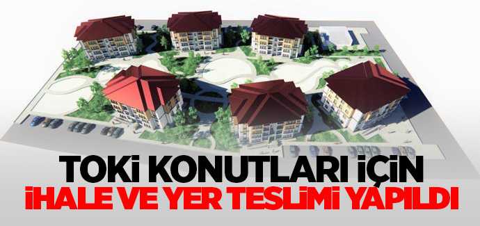 Doğankent'te TOKİ konutları için ihale ve yer teslimi yapıldı, ilgili firma 400 günde teslim edecek