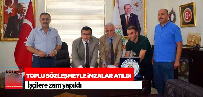 Çekerek'te Belediye işçilerine zam