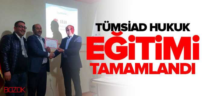TÜMSİAD Hukuk Eğitimini Tamamladı