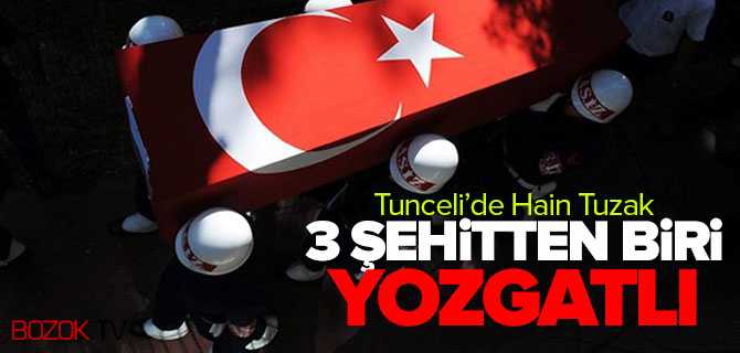 Tunceli'de Hain Tuzak 3 Şehitten Biri Yozgatlı