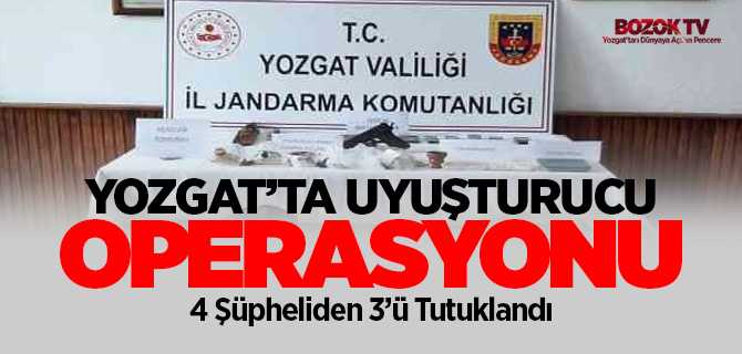 Aydıncık'ta eş zamanlı uyuşturucu operasyonu 3 tutuklama