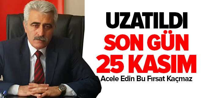 Vergi Borcu Yapılandırması 25 Kasım'a Kadar Uzatıldı