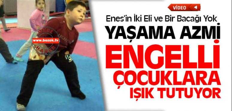 Enes'in Azmi Engelli Çocuklara Işık Oluyor