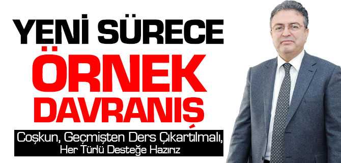 Coşkun'dan Yeni Takıma Örnek Destek
