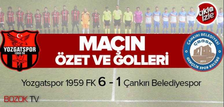 Yozgatspor 1959 FK Çankırı Belediyespor Karşılaşması Özet ve Golleri