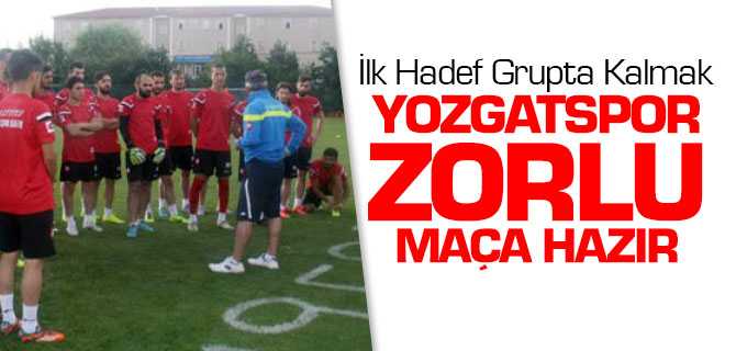 Yozgatspor Zorlu Maça Hazır