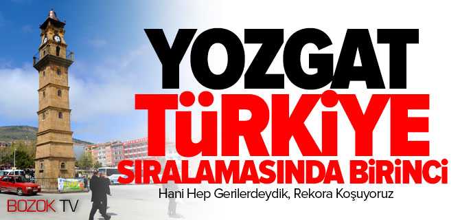 Yozgat Türkiye Sıralamasında Yine Birinci