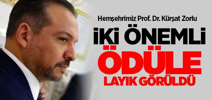 Prof. Dr. Kürşat Zorlu'ya iki önemli ödül
