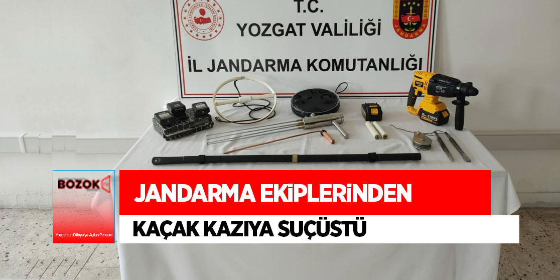 Kaçak kazıya suçüstü